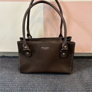 Vintage Kate Spade Brown Leather Tote Bag